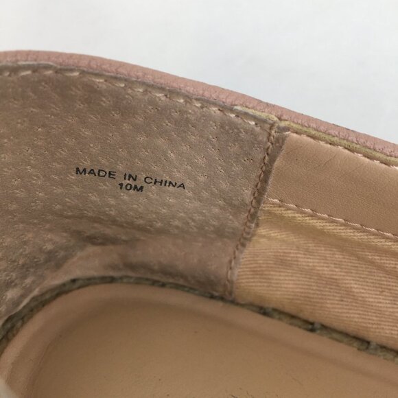 Kate Spade Gianna Pink Leather Espadrilles Flats Loafers Size 10M - Picture 10 of 15